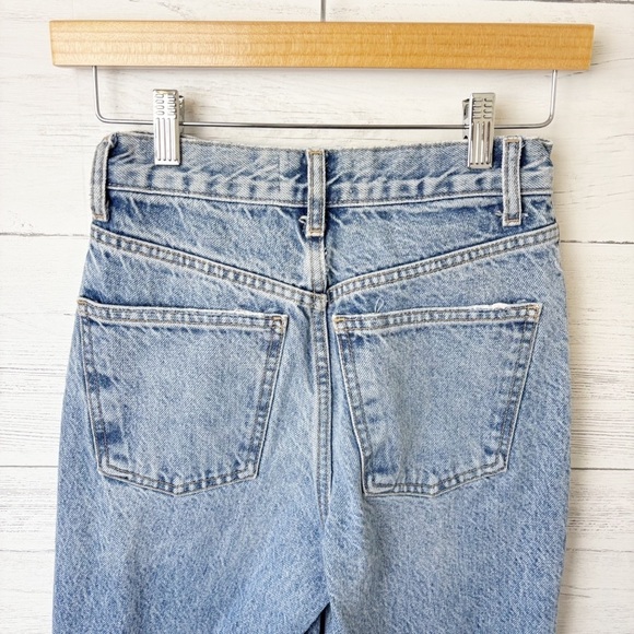 Zara High Rise Wide Leg Ripped Light Wash Jeans - Blogger Favourite 0 - Picture 8 of 14